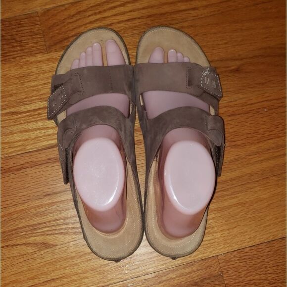 Clarks Brown Leather sandals - Picture 4 of 7